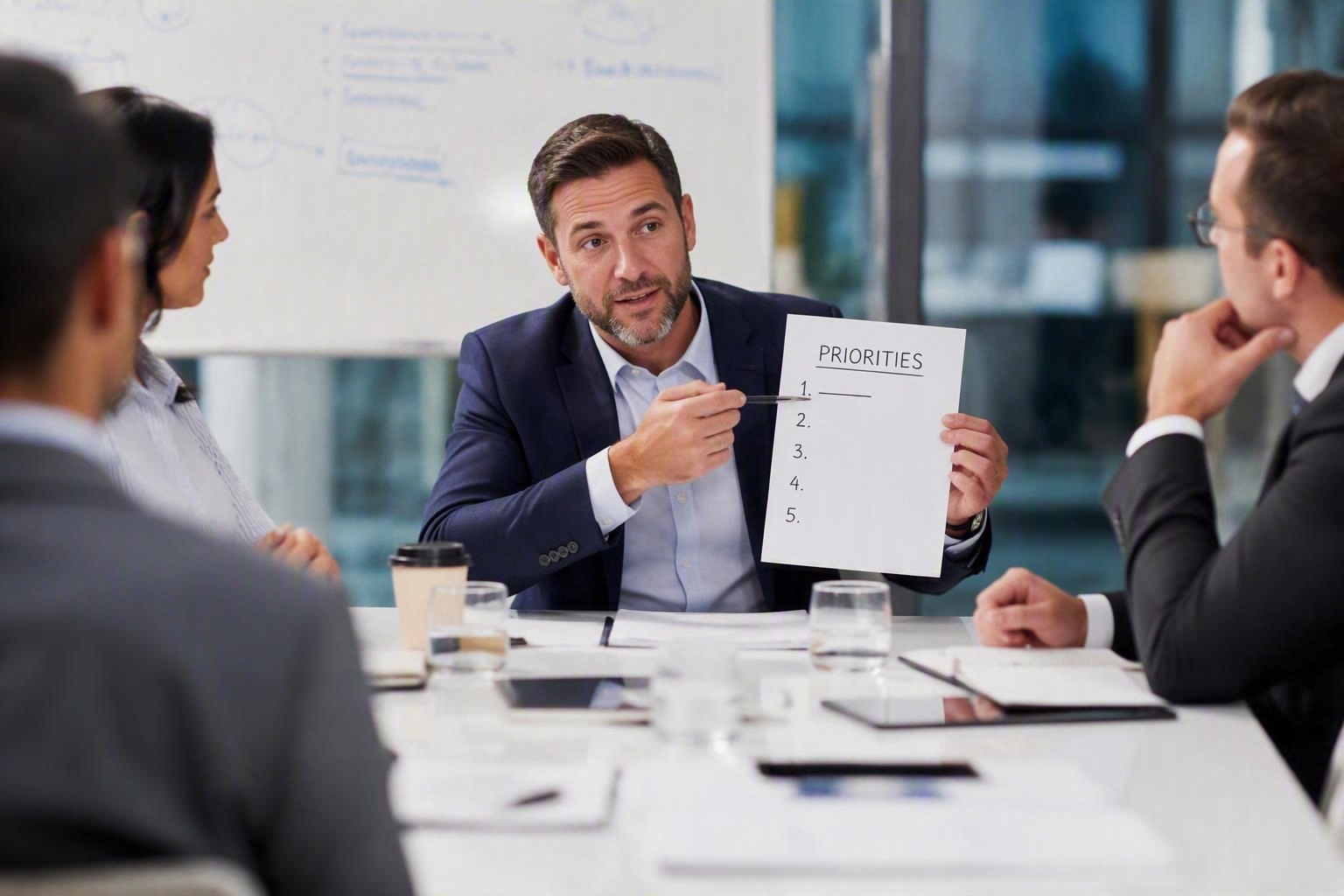 Executive narrowing priorities in negotiation